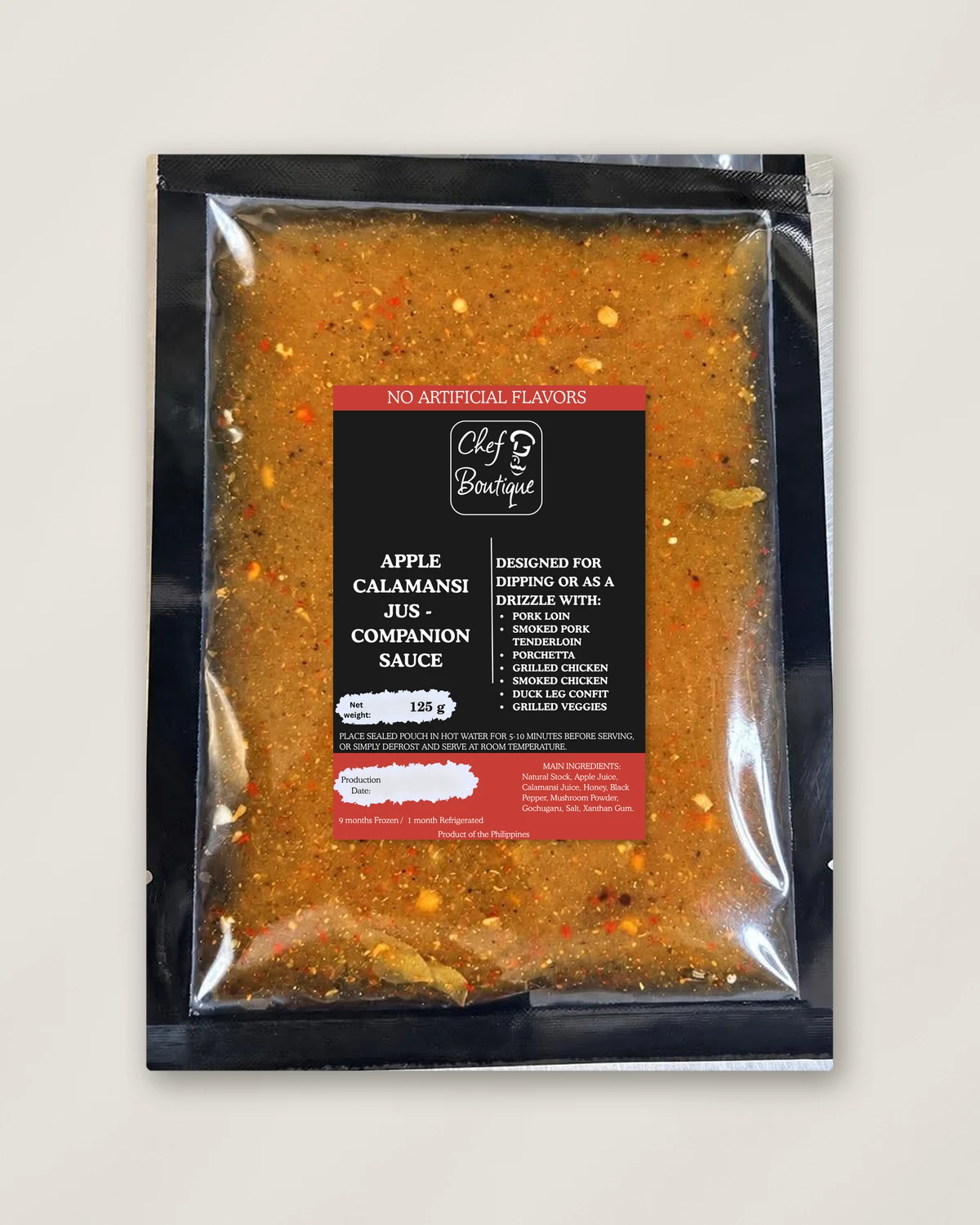 Apple–Calamansi Jus — Companion Sauce, Double-Serve Pouch